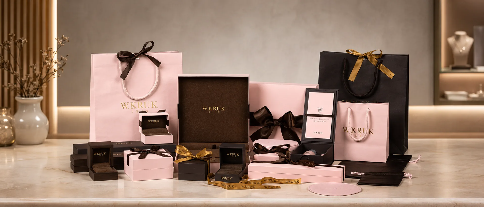 Custom packaging in studio light